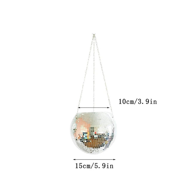 Disco Ball Hanging Vase