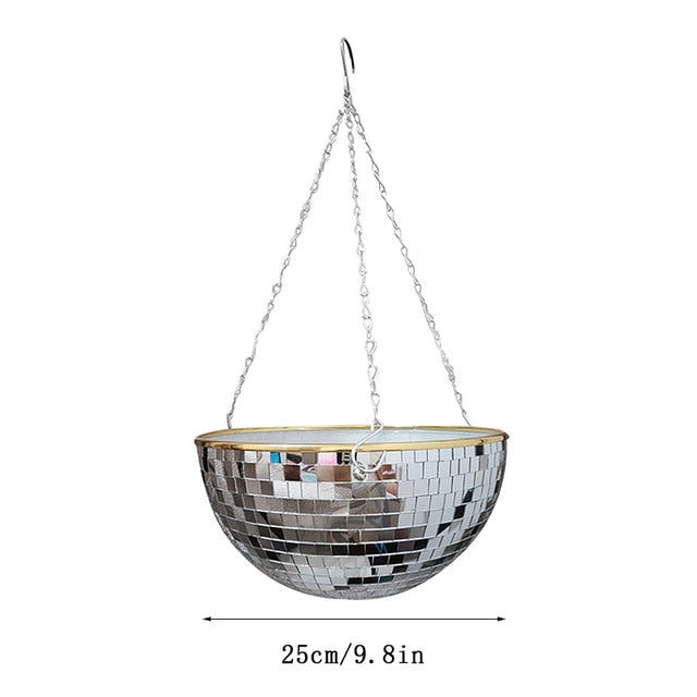 Disco Ball Hanging Vase