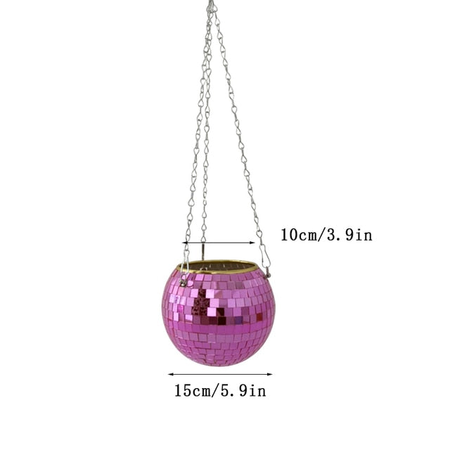 Disco Ball Hanging Vase