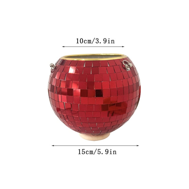 Disco Ball Hanging Vase