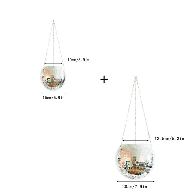 Disco Ball Hanging Vase