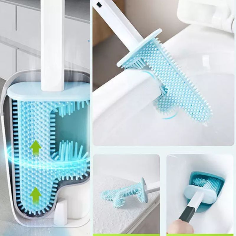 Toilet Brush with Rim Cleaner